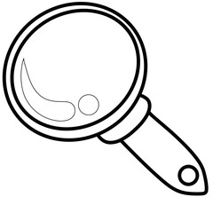 Magnifying glass illustration, lighting, electricity, heat, glass, mirror