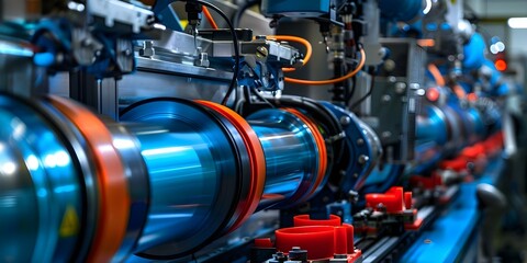 Efficient Robotic Trimming of Rubber Parts in Modern Rubber Product Manufacturing Line. Concept Robotic Trimming, Rubber Parts, Manufacturing Line, Efficiency, Modern Technology