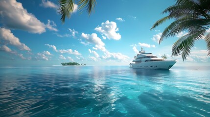 travel, ocean, blue, yacht, tropical, boat, water, island, vacation, sea, landscape, maldives,...
