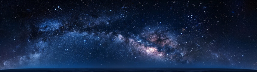 Naklejka premium The stars in the night sky symbolizing the vastness of universe