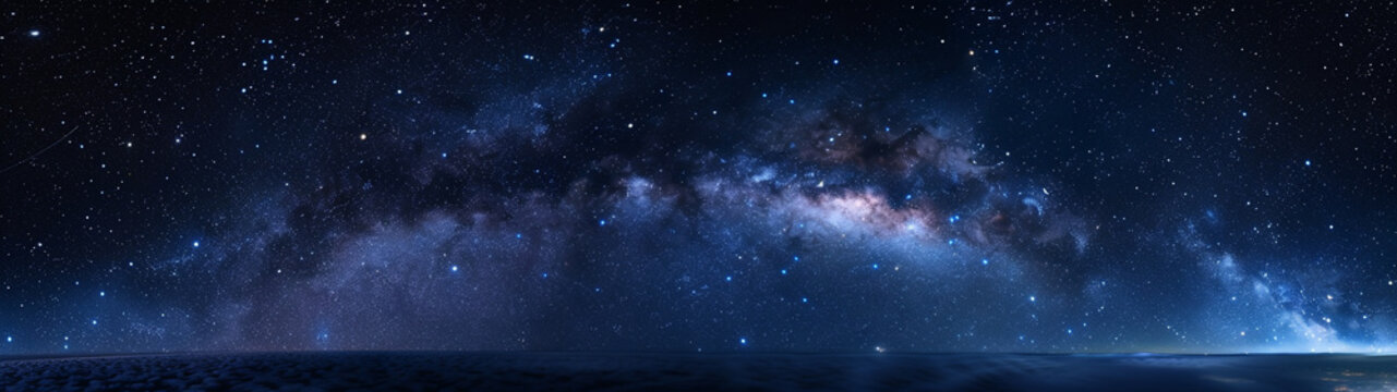 Fototapeta The stars in the night sky symbolizing the vastness of universe