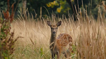 deer in the woods