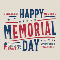 Fototapeta premium Happy Memorial Day
