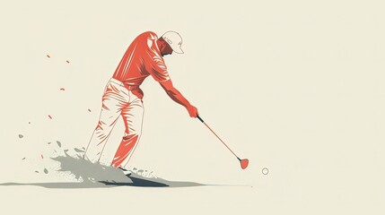 Obraz premium Funny golf cartoon , Golf cartoon illustrations , Golf course cartoon