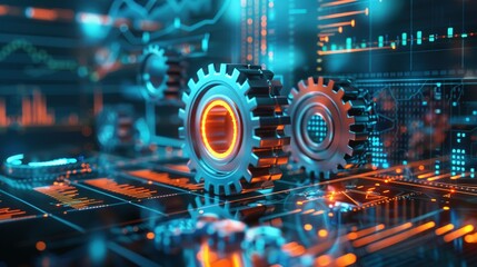 Market efficiency machine, a well-oiled gear system of trade and data
