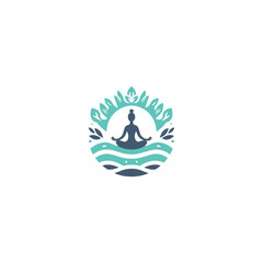 spiritual logo, spiritual woman logo, energy healing logo, yoga pose, yoga logo, Creative abstract beauty nature logo vector logo

