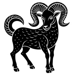 aries-stands-on-its-hind-legs-zodiac-sign-soled-b