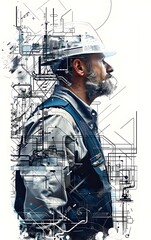 Engineering Vision: Worker and Technical Overlay