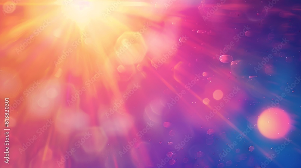 Poster A vibrant gradient background with a subtle lens flare overlay, creating a dreamy and ethereal atmosphere.