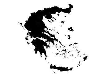 greece map silhouette