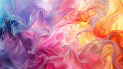 Fototapeta premium colors in a swirling liquid gradient,