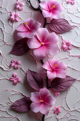 Beautiful flowers. Silk fabric. Trendy graphic design background. Wedding flower set.