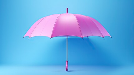  white umbrella on light pastel background