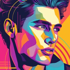 Naklejka premium Color Explosion: The Pop Art Phenomenon