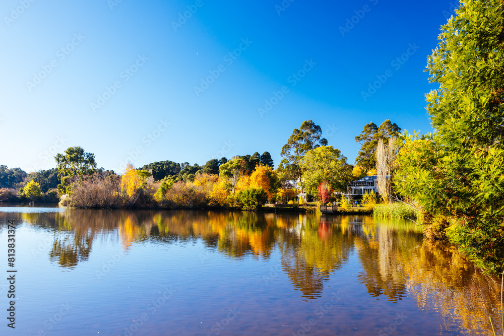 Sticker Lake Daylesford in Victoria Australia