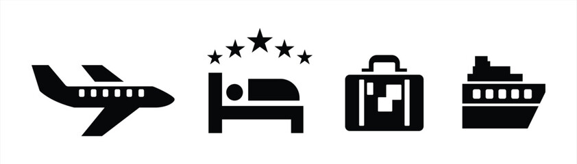 travel icon. simple set travel icon vector illustration