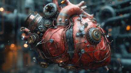 Fototapeta premium a mechanical heart