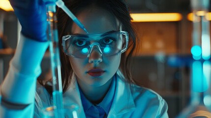 The Focused Female Scientist