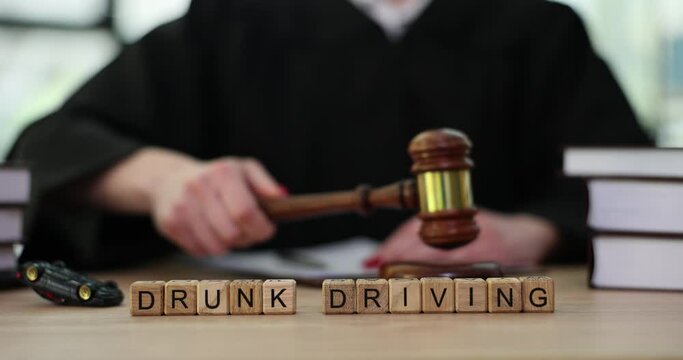Judge knocks gavel of words drunk driving. Judge sentences drunk driver