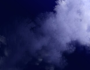 Abstract smoke background for design on black blue background