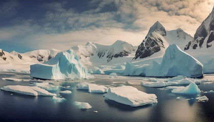 Iceberg in polar regions.