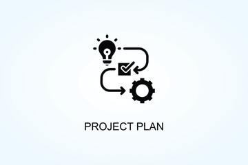 Project Plan Vector  Or Logo Sign Symbol Illustration