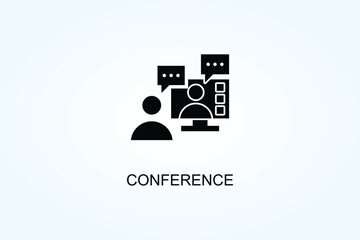 Conference Vector  Or Logo Sign Symbol Illustration