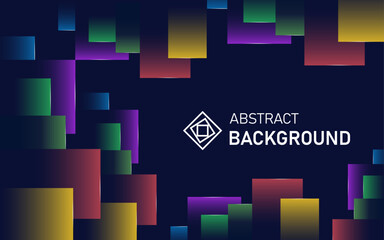 Abstract background in vector with coloured squares.