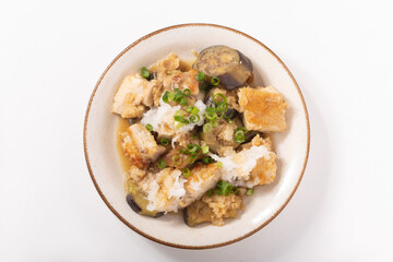 鶏肉とナスのおろしポン酢