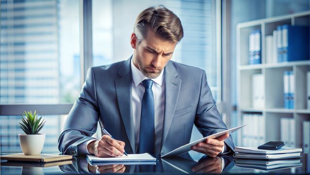 Skilled Accountant Balancing Financial Statements	
