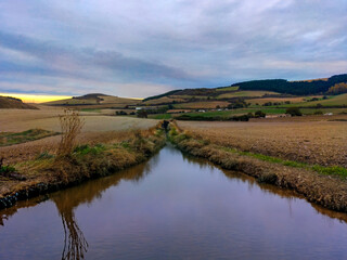 landscape with river and sky