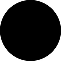 Round black, vector illustration.