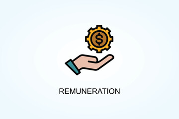 Obraz premium Remuneration Vector Or Logo Sign Symbol Illustration