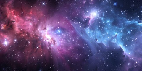 Vibrant cosmic background with corals star clusters nebulae and galaxies in HD. Concept Cosmic Background, Star Clusters, Nebulae, Galaxies, Vibrant Colors, HD Quality