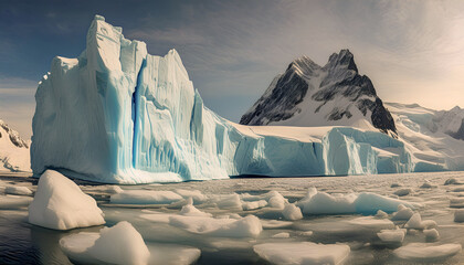 Iceberg in polar regions.