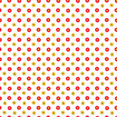 Flat floral pattern design