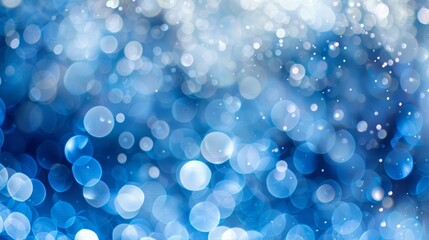 Icy Winter Wonderland Bokeh Background for Seasonal Holiday Designs
