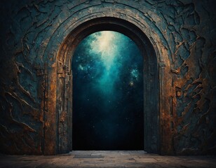 Experience the wonder of the unknown with our visually intriguing abstract art image, a doorway to...