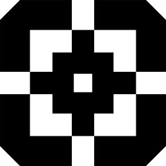 Obraz premium Abstract geometric decoration. Simple, minimalistic, simple flat black geometric design element 