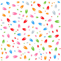 Abstract floral pattern bright colors, background vector illustration modern art design Seamless pattern set Simple design for of textile.