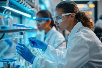 Fototapeta premium Pioneering Personalized Medicine through Genetic Sequencing Research