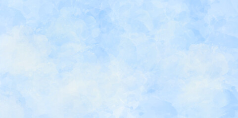 Abstract white and sky blue background with spotlight border and watercolor painted old grunge or smoke texture. black wall, stone texture for the background. beautiful blue watercolor grunge.