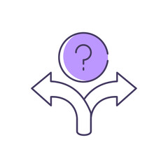 Better Decision Making Vector Icon Design