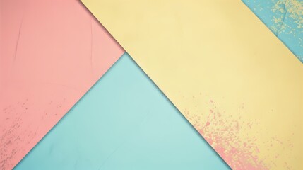 minimal design with pastel colors and a geometric pattern.