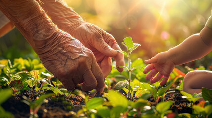 Inter-generational Tree Planting: Guiding Hands for a Greener Future