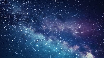 Fototapeta premium A woman is looking through a telescope at the stars