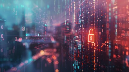 Fototapeta premium Cyber Security, , personal data concept. abstract technology background. data safety information