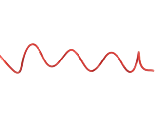 red wire cable of usb and adapter isolated on white background.Electronic Connector.Selection focus.