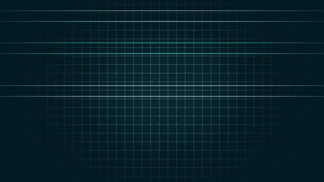 Abstract Digital Grids Wire Frame Dots Blue Loop Background