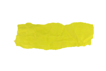 small piece of brown paper cut edge element isolated on white background.